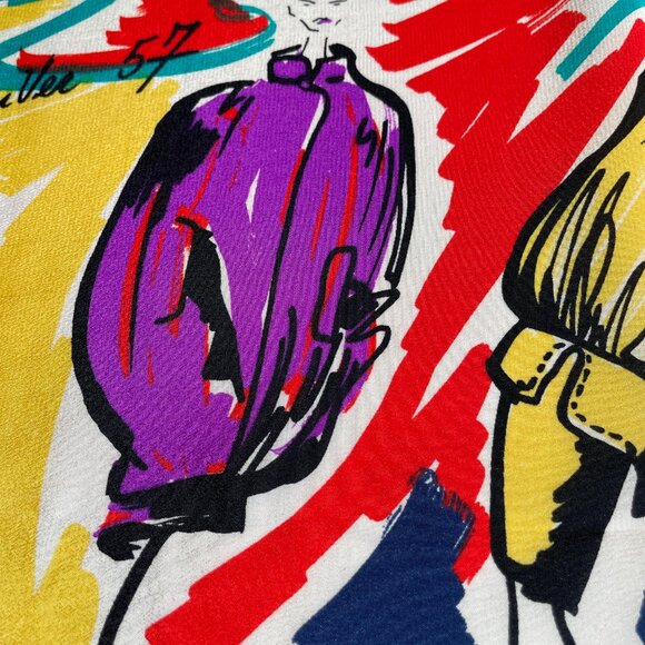 Vintage Balenciaga Silk Scarf – Paris Musées –1957  Fashion Collection - Picture 6 of 15